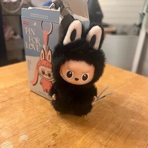 Brand new unopened Black letter R Pin for Love Labubu, from Pop Mart site.